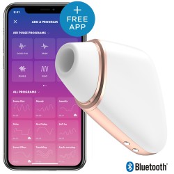 Stimulateur de Clitoris Connecté Love Triangle Satisfyer – Blanc