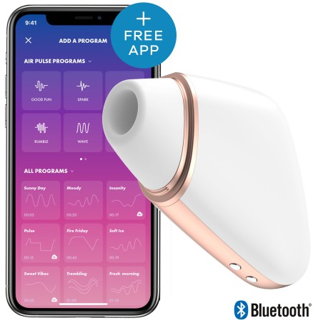 Stimulateur de Clitoris Connecté Love Triangle Satisfyer – Blanc