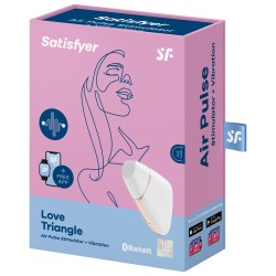 Stimulateur de Clitoris Connecté Love Triangle Satisfyer – Blanc