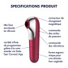 Stimulateur de Clitoris + Vibromasseur Dual Love – Rouge