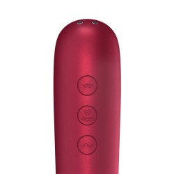 Stimulateur de Clitoris + Vibromasseur Dual Love – Rouge
