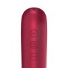 Stimulateur de Clitoris + Vibromasseur Dual Love – Rouge