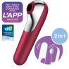 Stimulateur de Clitoris + Vibromasseur Dual Love – Rouge