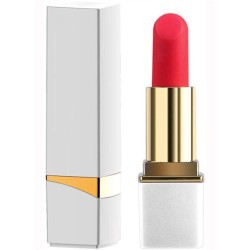 Mini Vibro LIPSTICK ROCK – 8,7 x 2,3 cm – Blanc