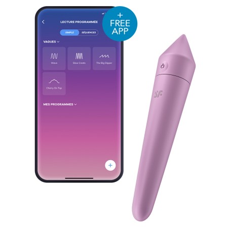 Stimulateur de Clitoris Ultra Power Bullet 8 – Satisfyer – Lilas