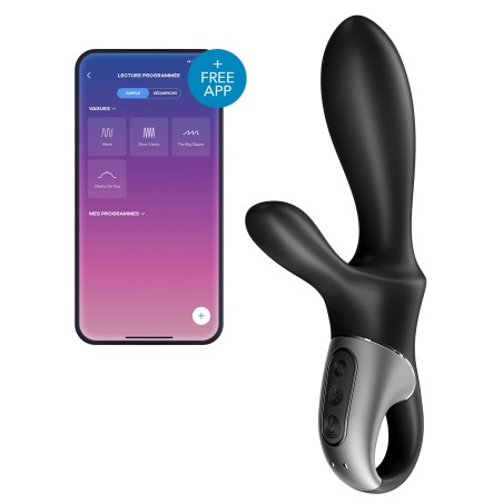 Stimulateur de Prostate Connecté Heat Climax+ – Satisfyer – 11 x 3,5 cm