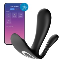 Stimulateur Connecté Top Secret+ – Satisfyer – 9 x 3 cm Noir