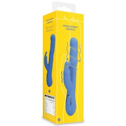 Vibro Rabbit Jetset – 14 x 3,5 cm Bleu