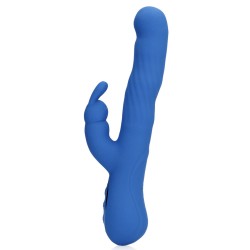 Vibro Rabbit Jetset – 14 x 3,5 cm Bleu