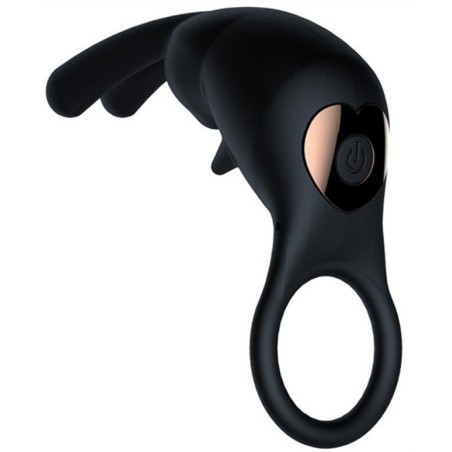 Cockring Vibrant Good Rabbit – Noir 25 mm