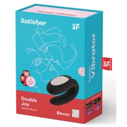 Stimulateur Connecté Double Joy – Satisfyer Noir