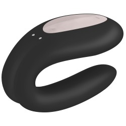 Stimulateur Connecté Double Joy – Satisfyer Noir