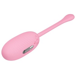 Oeuf vibrant connecté Électro Doreen Pretty Love – 7 x 3,4 cm – Rose clair