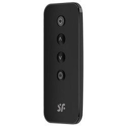 Vibromasseur connecté Point G Ribbed Petal – 8,5 x 3,8 cm – Noir