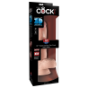 Gode réaliste King Cock 3D Triple Density – 10 - 20 x 5 cm