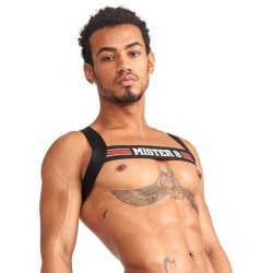 Harnais Élastique X-Back – Noir & Rouge