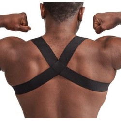 Harnais Élastique X-Back – Noir & Bleu