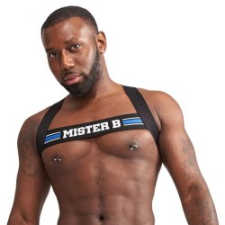 Harnais Élastique X-Back – Noir & Bleu