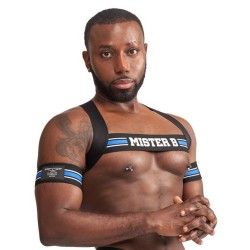 Harnais Élastique X-Back – Noir & Bleu