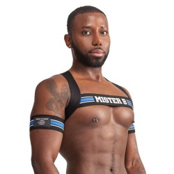 Harnais Élastique X-Back – Noir & Bleu