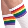 Chaussettes Gym Socks Rainbow Barcode Berlin – Blanches