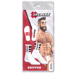 Chaussettes Sniffer SneakXX – Blanches