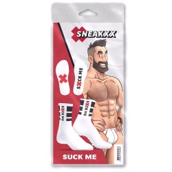 Chaussettes Suck me SneakXX – Blanches