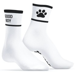 Chaussettes Good Boy – Blanc & Noir
