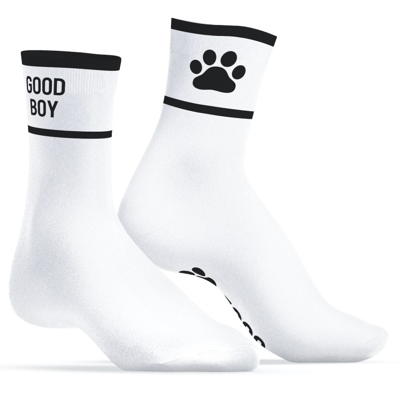 Chaussettes Good Boy – Blanc & Noir