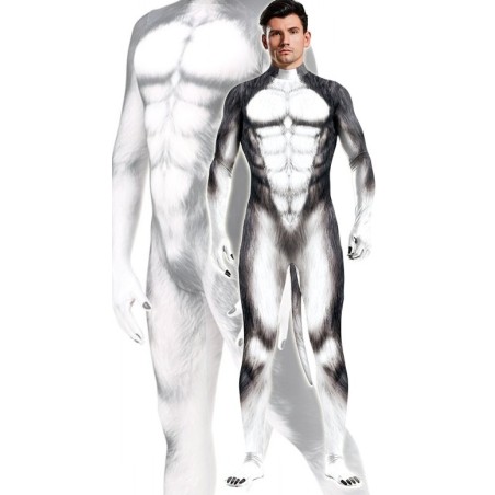 Combinaison Cosplay Chien Husky – Gris