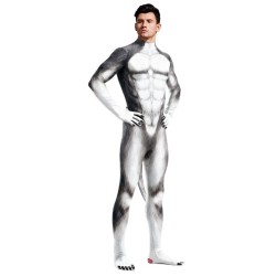 Combinaison Cosplay Chien Husky – Gris