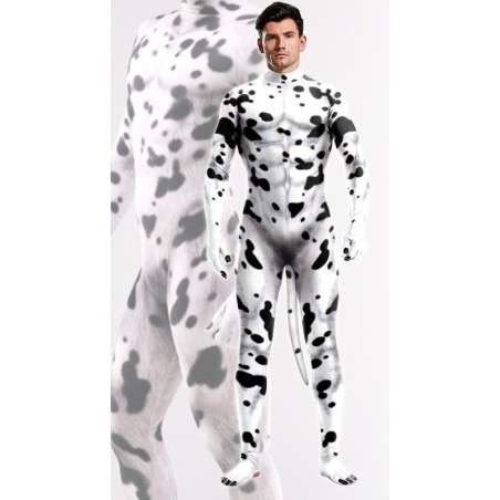 Combinaison Cosplay Chien Dalmatien – Noir & Blanc