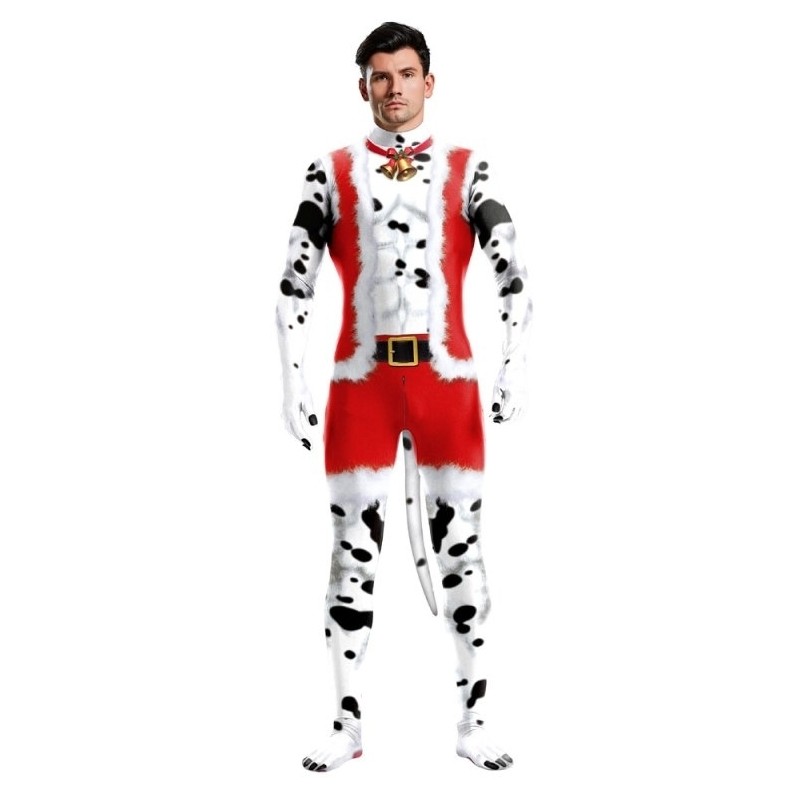 Combinaison Dalmatien de Noël – Blanc & Noir