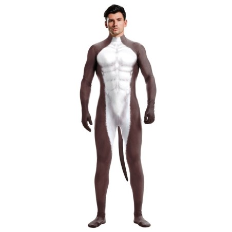 Combinaison Cosplay Âne Donkey – Blanc & Marron