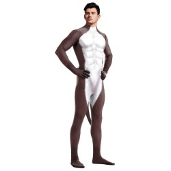 Combinaison Cosplay Âne Donkey – Blanc & Marron