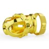 Cage de chasteté avec tige d’urètre Kinger – 7 x 3,4 cm – Dorée