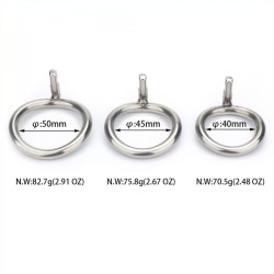 Cage de chasteté Birdy métal – 8 x 3,5 cm – Argent