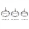 Cage de chasteté Birdy métal – 8 x 3,5 cm – Argent