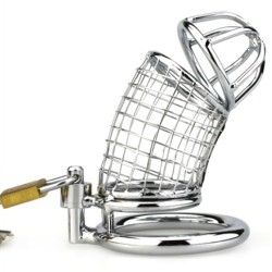 Cage de chasteté Lancelot Net – 9 x 3,5 cm – Argent