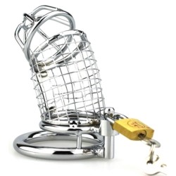Cage de chasteté Lancelot Net – 9 x 3,5 cm – Argent