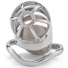Cage de chasteté en métal Bird Up – 8 x 3,3 cm – Argent