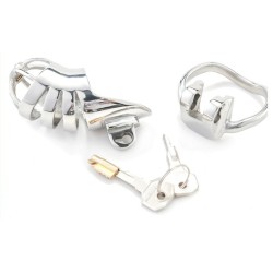 Cage de chasteté en métal Bird Up – 8 x 3,3 cm – Argent