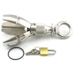 Plug anal de chasteté Ass Lock – 11 x 6 cm – Argent