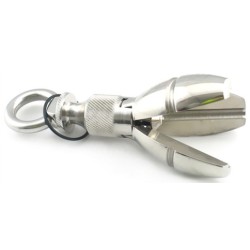Plug anal de chasteté Ass Lock – 11 x 6 cm – Argent