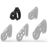 Cage de chasteté Solid Aspic – 5 x 3,2 cm – Noire