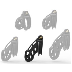 Cage de chasteté Solid Naja – 8,5 x 3,7 cm – Noire