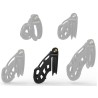 Cage de chasteté Solid Naja – 8,5 x 3,7 cm – Noire
