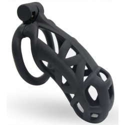Cage de chasteté Solid Cobra – 10 x 4 cm – Noire