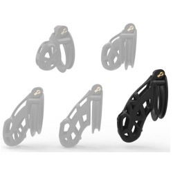Cage de chasteté Solid Cobra – 10 x 4 cm – Noire