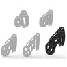 Cage de chasteté Solid Cobra – 10 x 4 cm – Noire